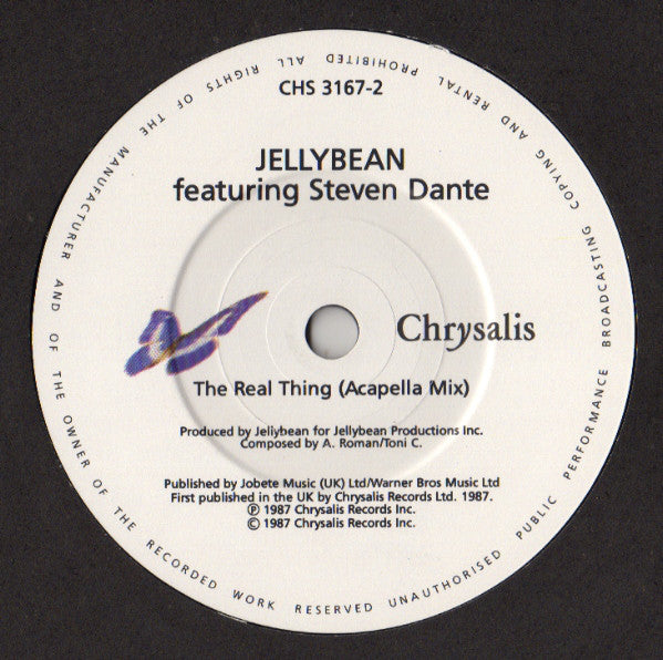 John Jellybean Benitez Featuring Steven Dante : The Real Thing (7, Single) 3