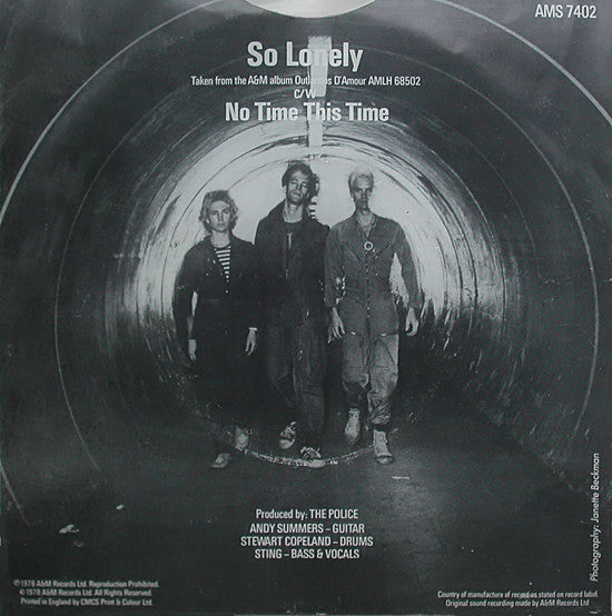 The Police : So Lonely (7, Single, RE) 1