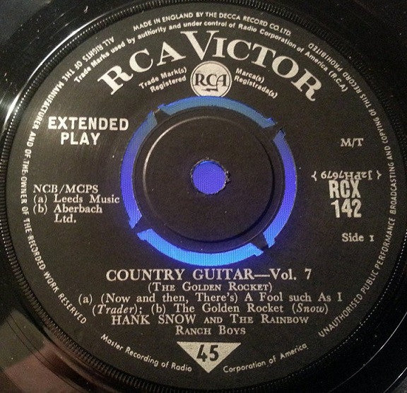 Hank Snow : Country Guitar Vol. 7 - The Golden Rocket (7, EP) 2