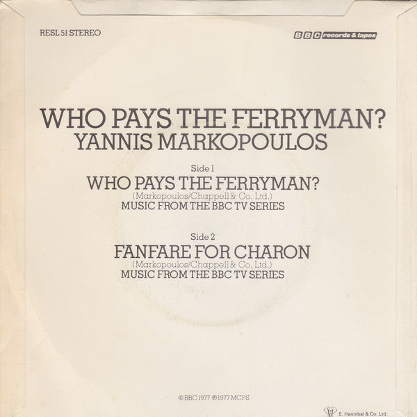 Γιάννης Μαρκόπουλος : Who Pays The Ferryman? (7, Single, Pus) 1