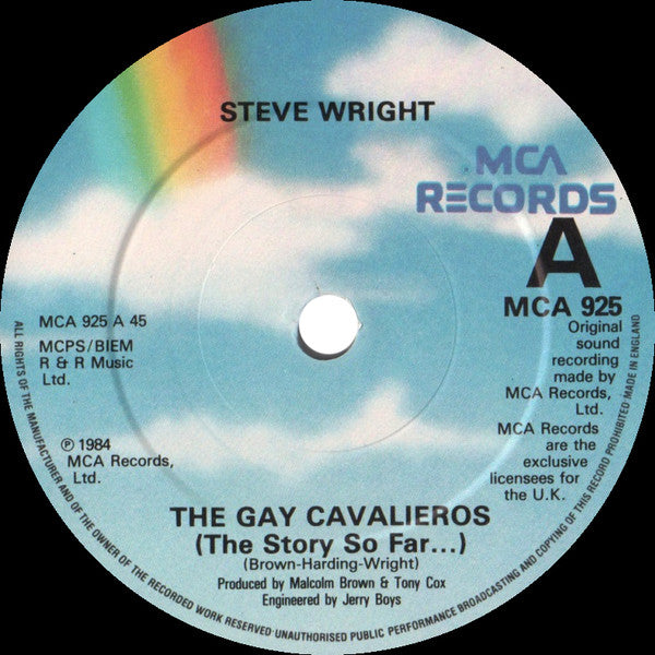 Steve Wright  : The Gay Cavalieros (The Story So Far...) (7, Single, Sol) 2