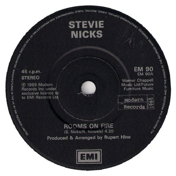 Stevie Nicks : Rooms On Fire (7, Single) 2