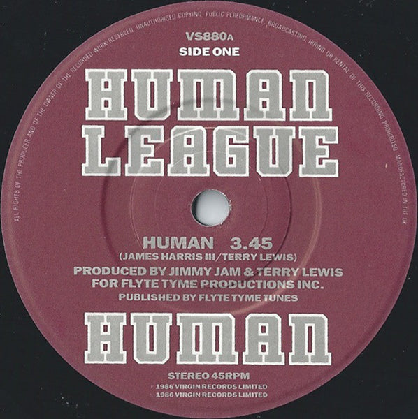 The Human League : Human (7, Single, Mat) 2