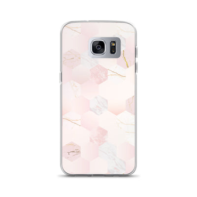 Pink Pastel Honeycomb Samsung Phone Case