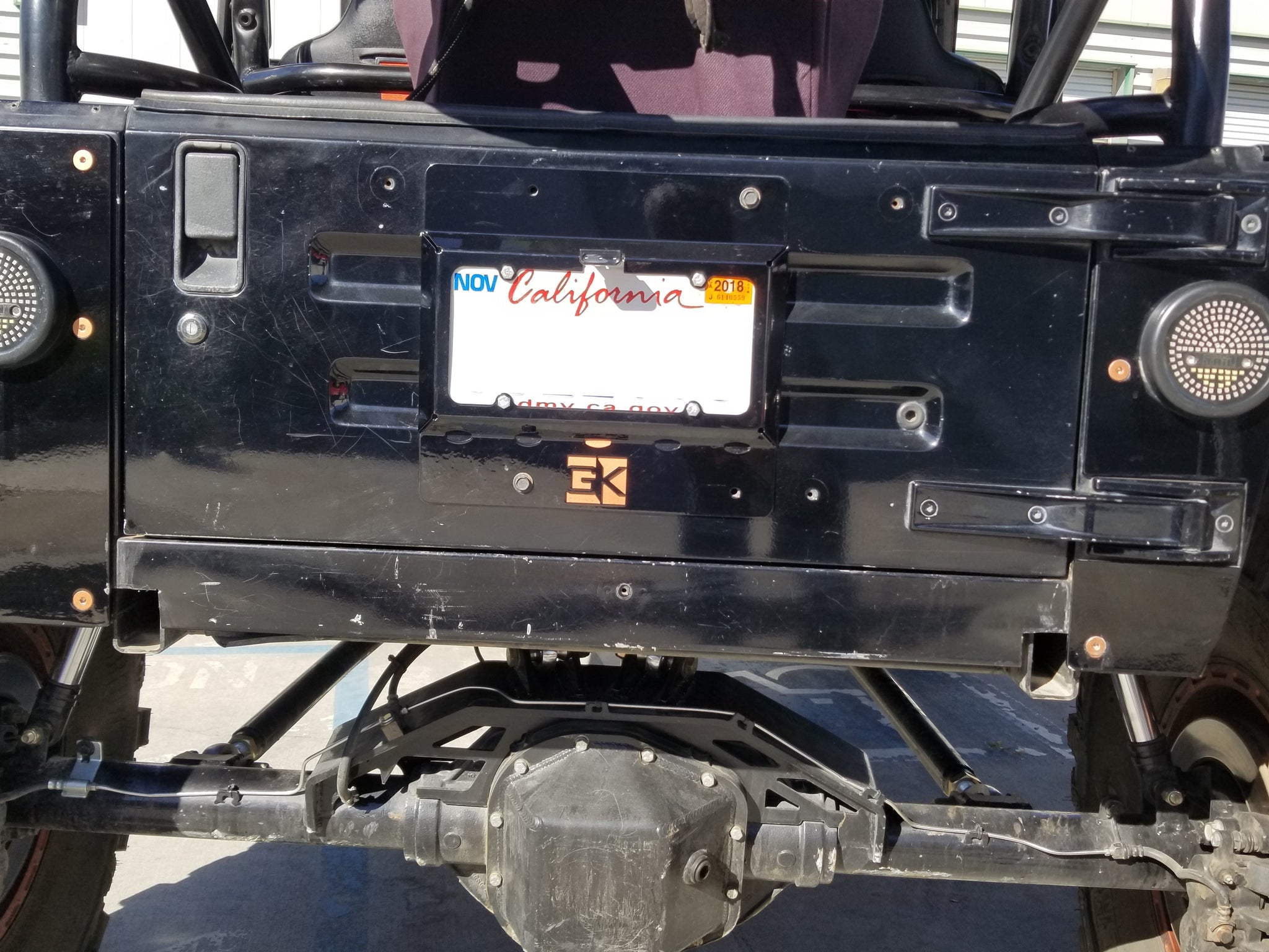 jeep tj license plate light