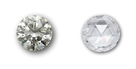 round brilliant vs rose cut diamond