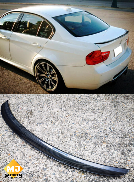 Carbon Fibre Rear Boot Lip Spoiler For BMW 3 Series E90 335i 330i 328i M3  Sedan M4 Style — MJ Mods