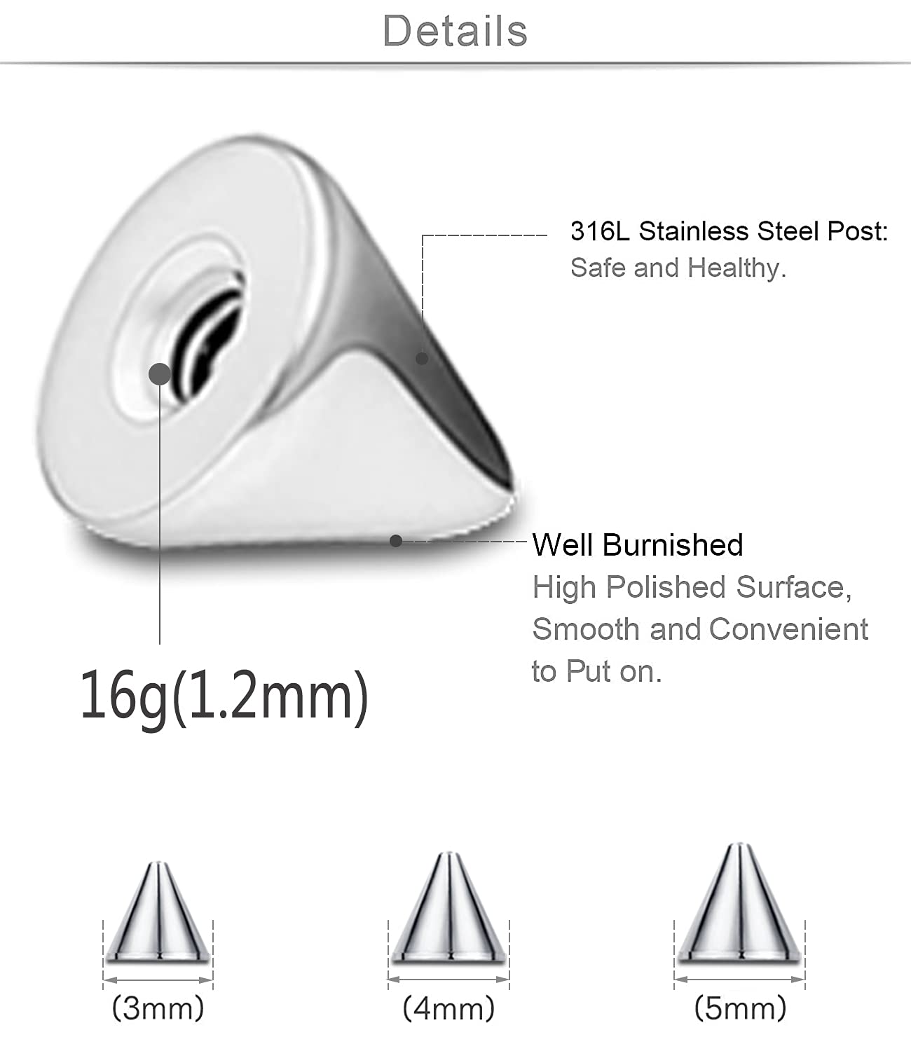 ZS, G23 Titanium Insertion Pin, Piercings Kit