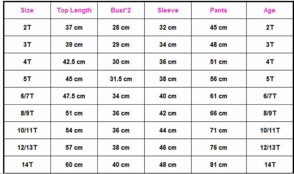 child size chart