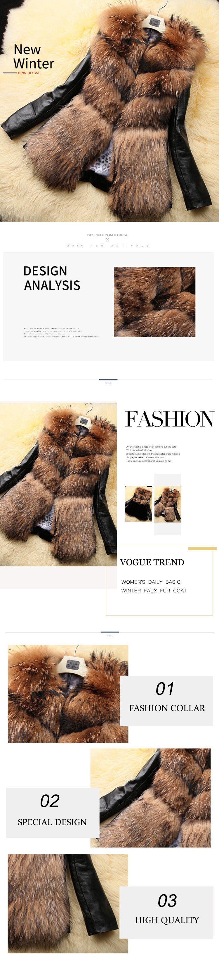 Women’s Daily Basic Winter Faux Fur Coat