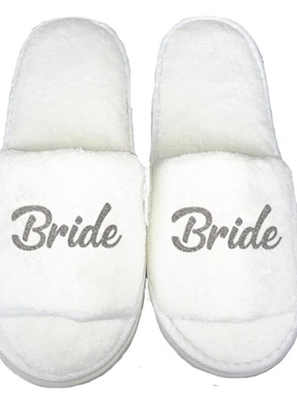 satin bridal slippers