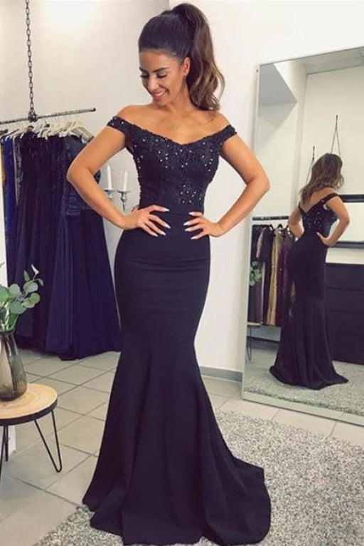 Lace Evening Dress Off The Shoulder Mermaid Party Dress Dark Green Half  Sleeve Maxi Occasion Dress wedding guest dress — Bridelily