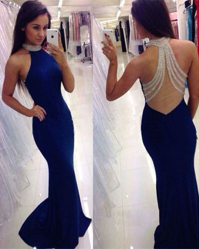 Gorgeous Mermaid Simple Long Prom Dresses Cheap - Bridelily