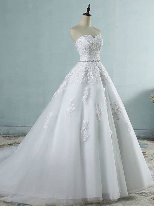 Glamorous Sweetheart Boho Lace Wedding Dress 2020 - Bridelily