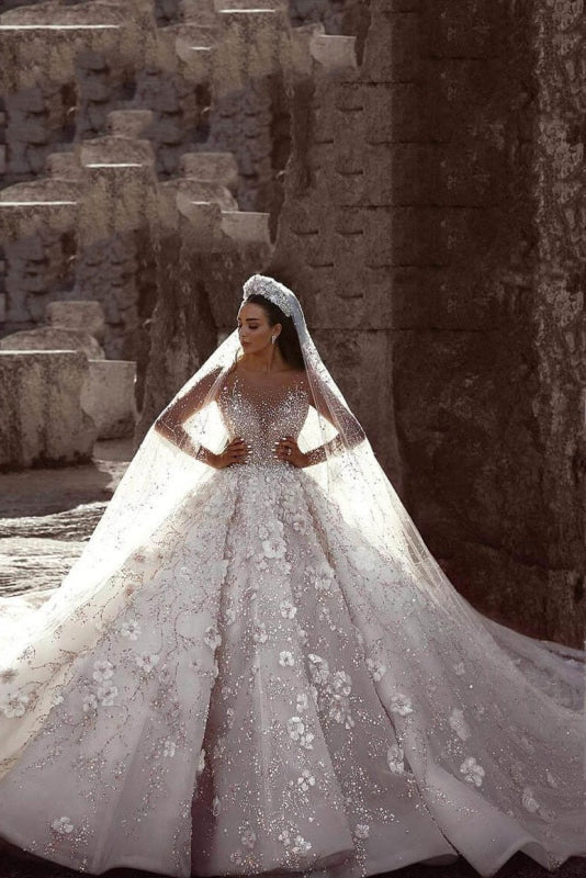 long sleeved wedding dress