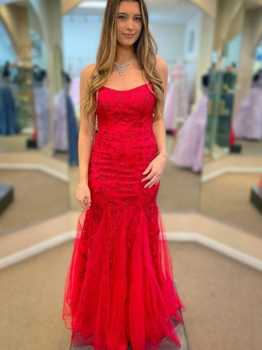 Red Lace Bridal Prom Gown Long Sleeves Mermaid Evening Dresses Wd73 - China  Party Dress and Bridal Dress price