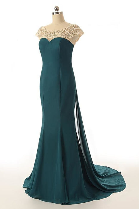 Sexy Mermaid Dagreen Prom Black Long Prom Dresses 2020 - Bridelily