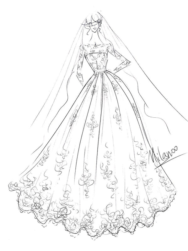 wedding dresses 2021 princess silhouette bateau neck long sleeve ...
