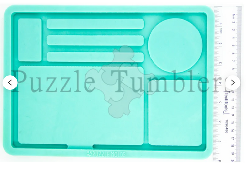 CUSTOM MOLD ROLLING TRAY STASH - XL *May have a 14 Day Shipping Delay –  Puzzle Tumblers