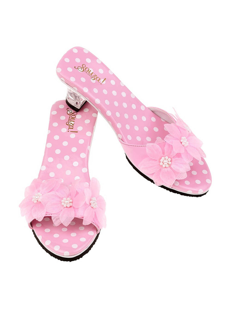 Pelgrim projector Vrijgevigheid Roze slippers met hakje | Roze prinsessen schoenen met hakje –  Prinsessenjurken.nl
