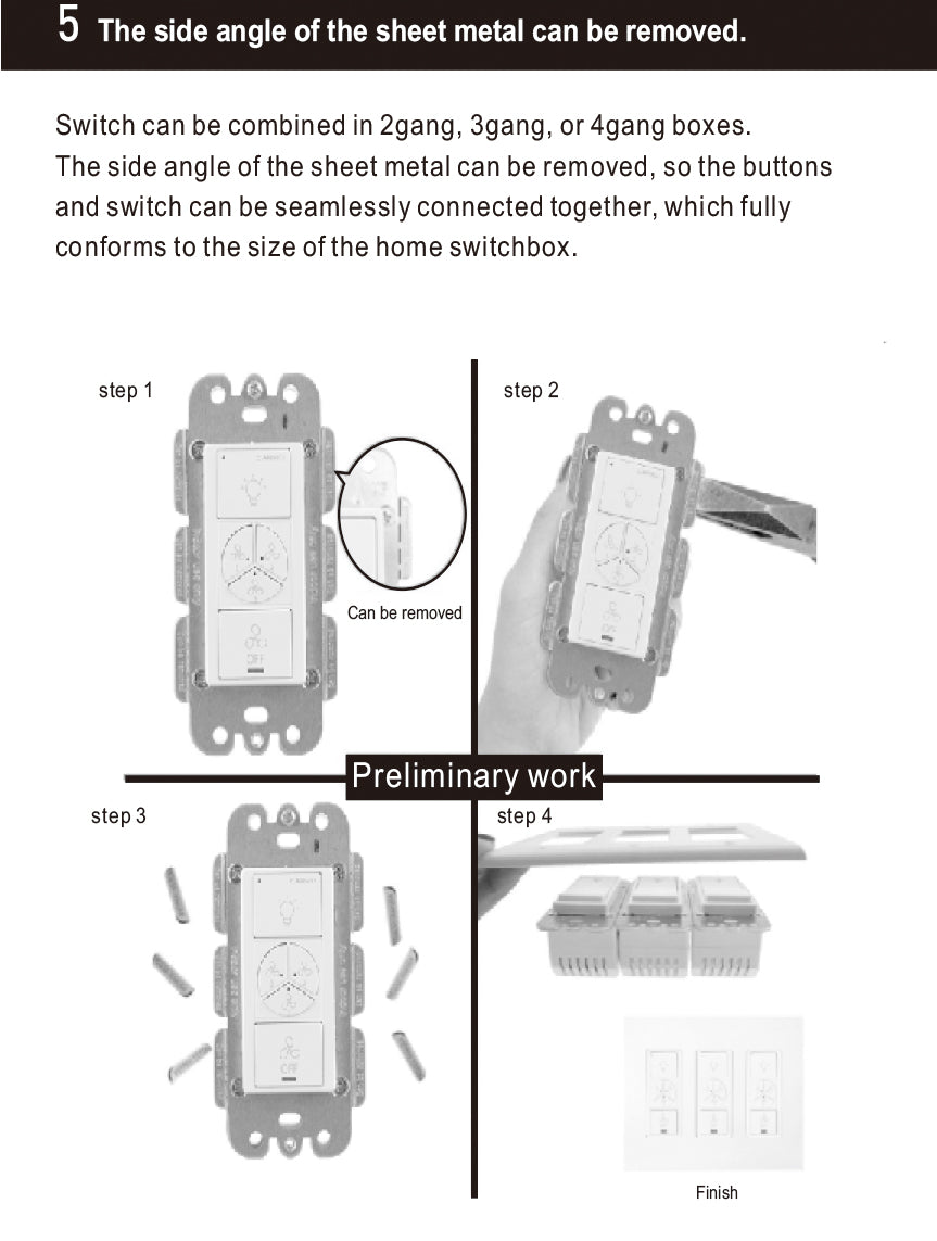 Carro Ceiling Fan Smart Switches Installation Manual - Page 5