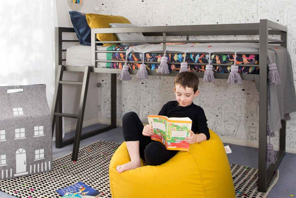 bunk bed with chair