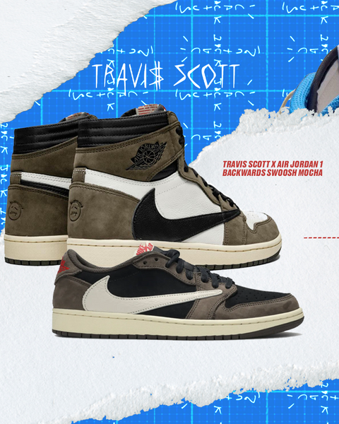 Travis Scott x Air Jordan 1 Backwards Swoosh Mocha