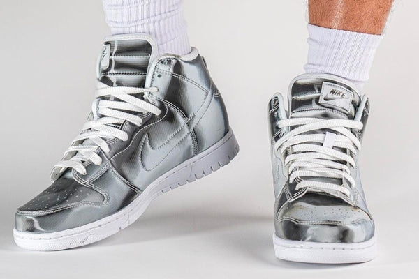 First Look at the CLOT x Nike Dunk High 'Metallic Silver' | DH4444 ...