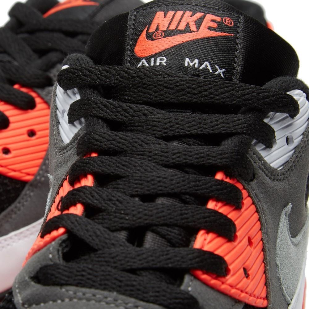 NIKE AIR MAX 90 OG 'REVERSE INFRARED' Black, Neutral & Dark Grey – Kick ...