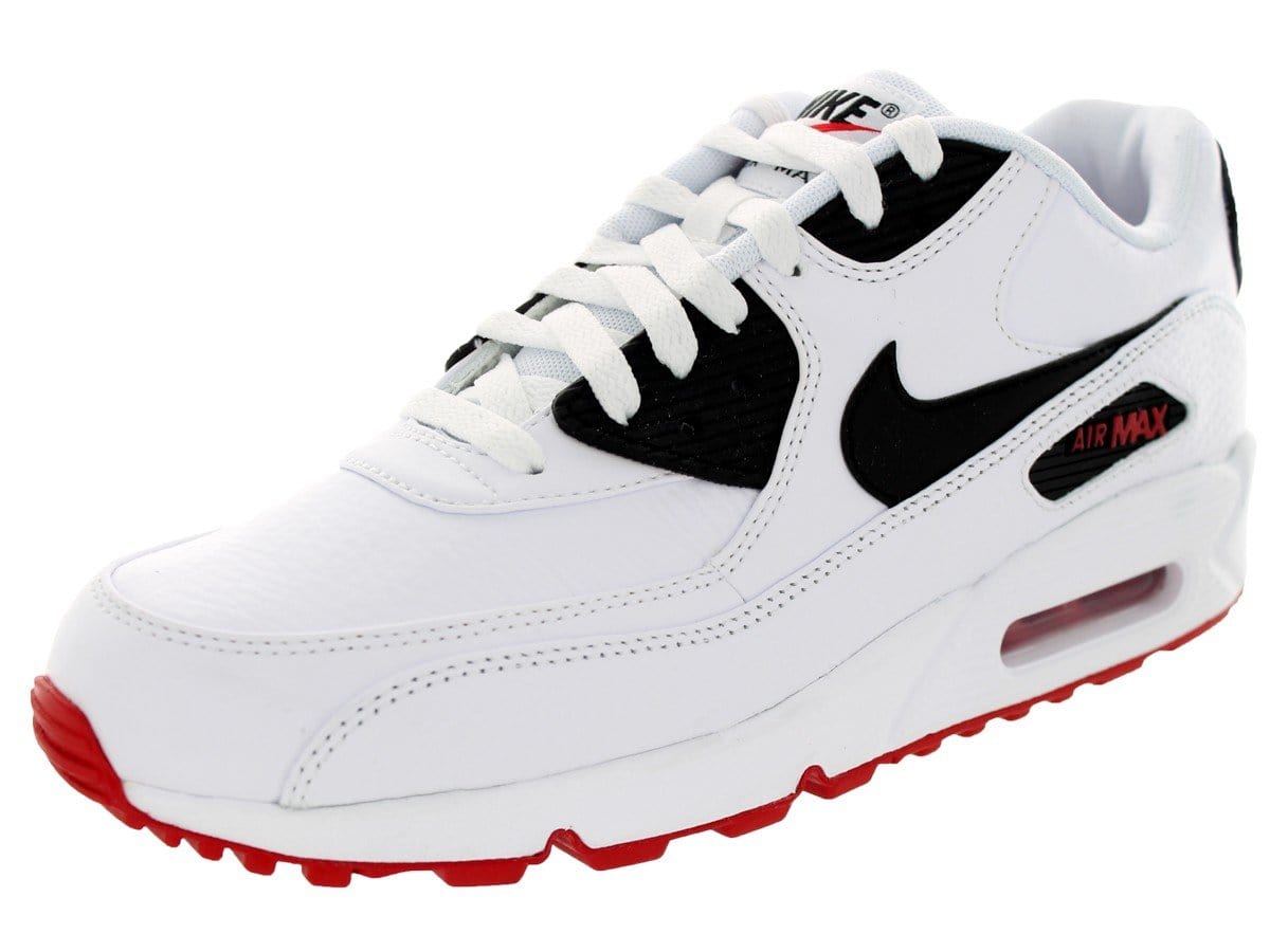 nike air max 90 ltr white black red