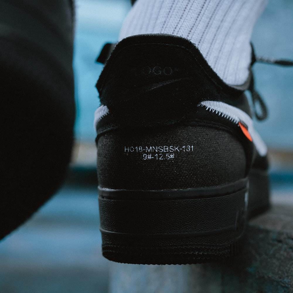 nike air force 1 off black