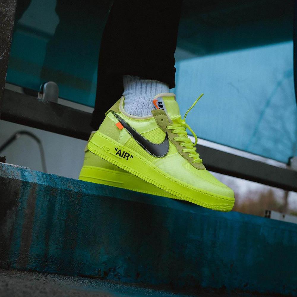 volt off white air force 1