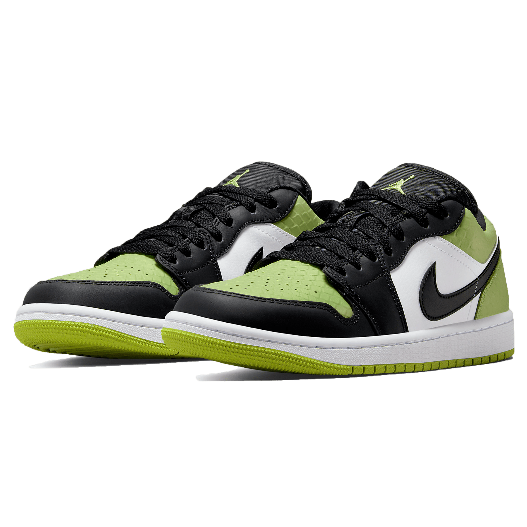 Air Jordan 1 Low SE Wmns 'Vivid Green Snakeskin