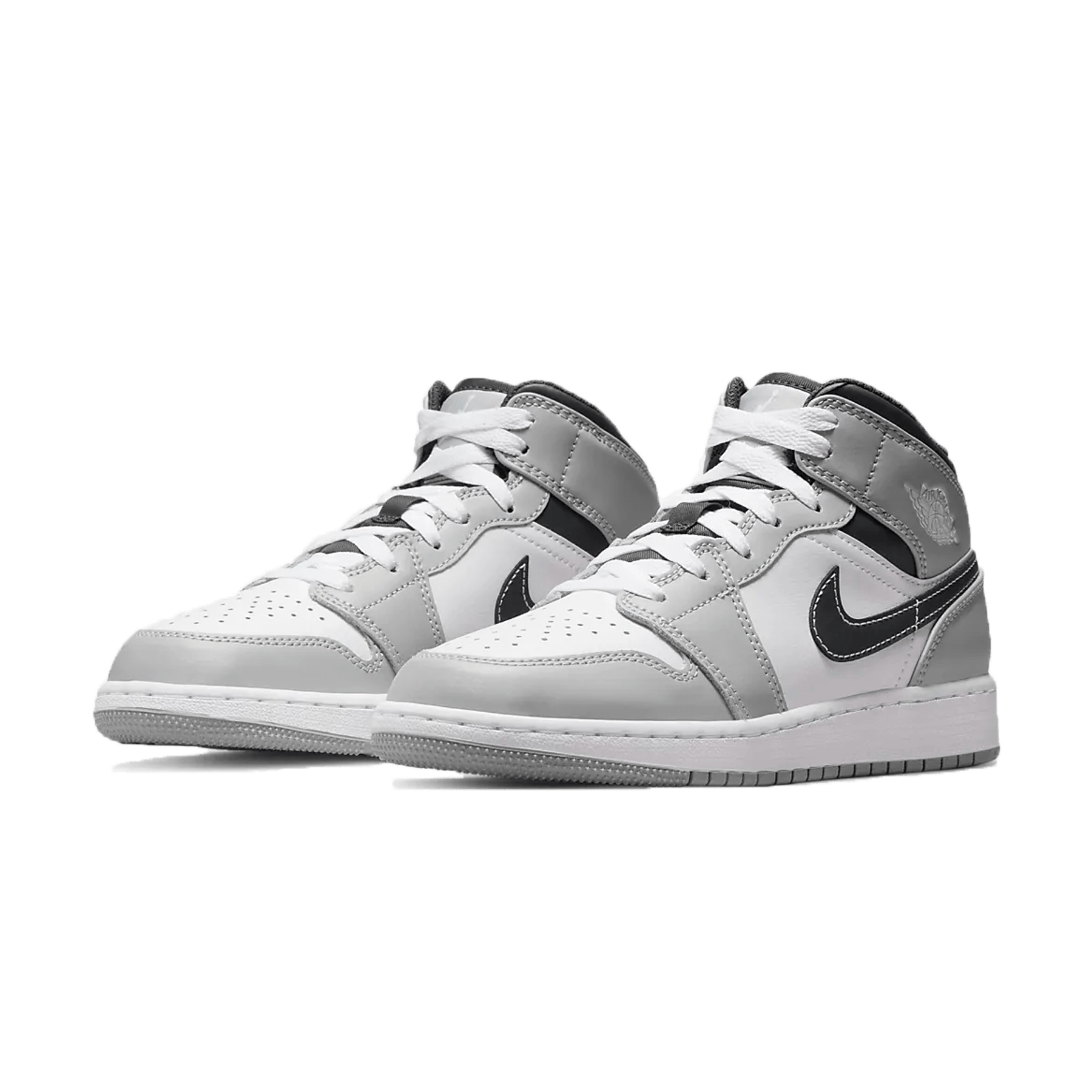 Air Jordan 1 Mid GS 'Light Smoke Grey'