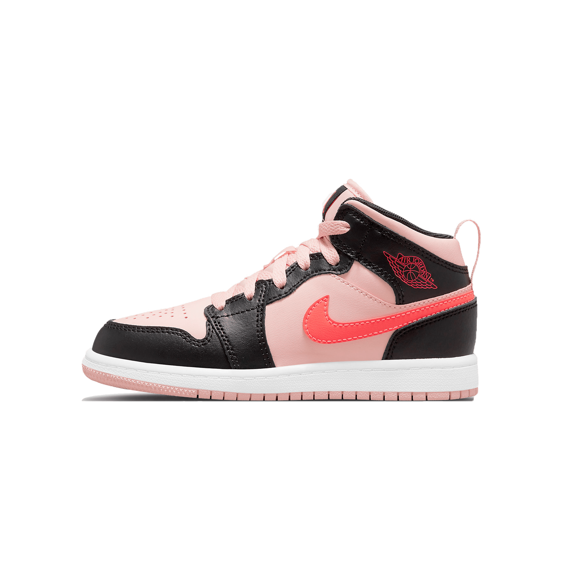 black pink and orange jordans