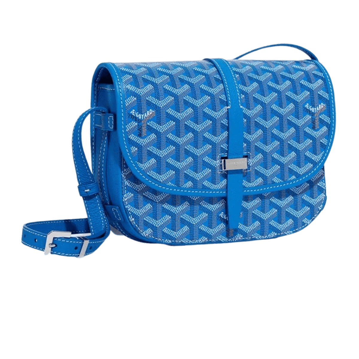 Goyard Cap Vert PM Goyardine Sky Blue Crossbody Bag