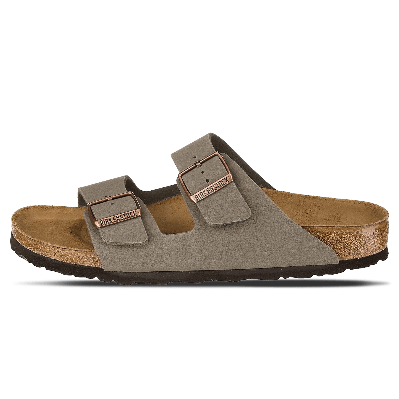 Birkenstock Arizona Birko-Flor Nubuck 'Stone'