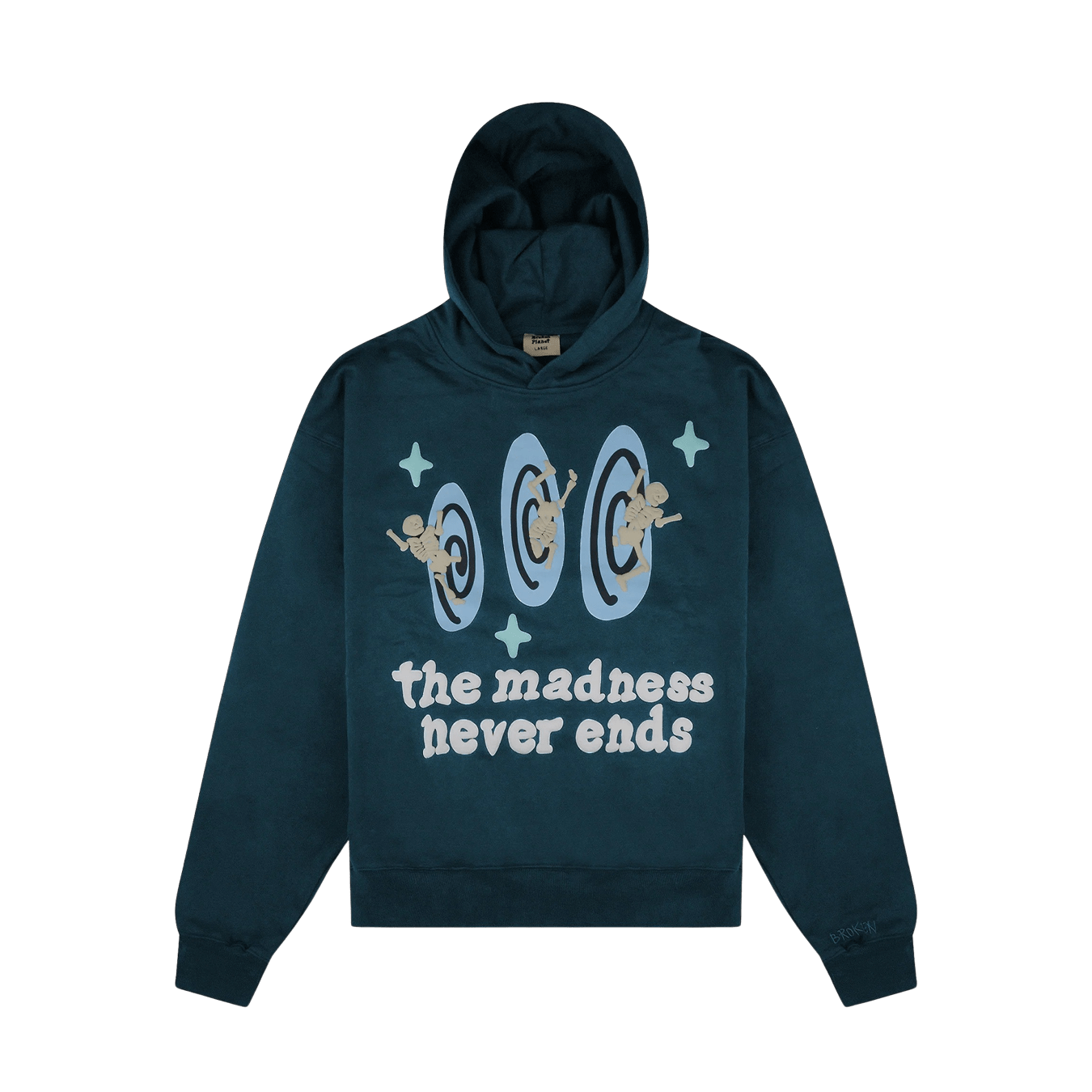 Broken Planet Market The Madness Never Ends Hoodie 'Navy'