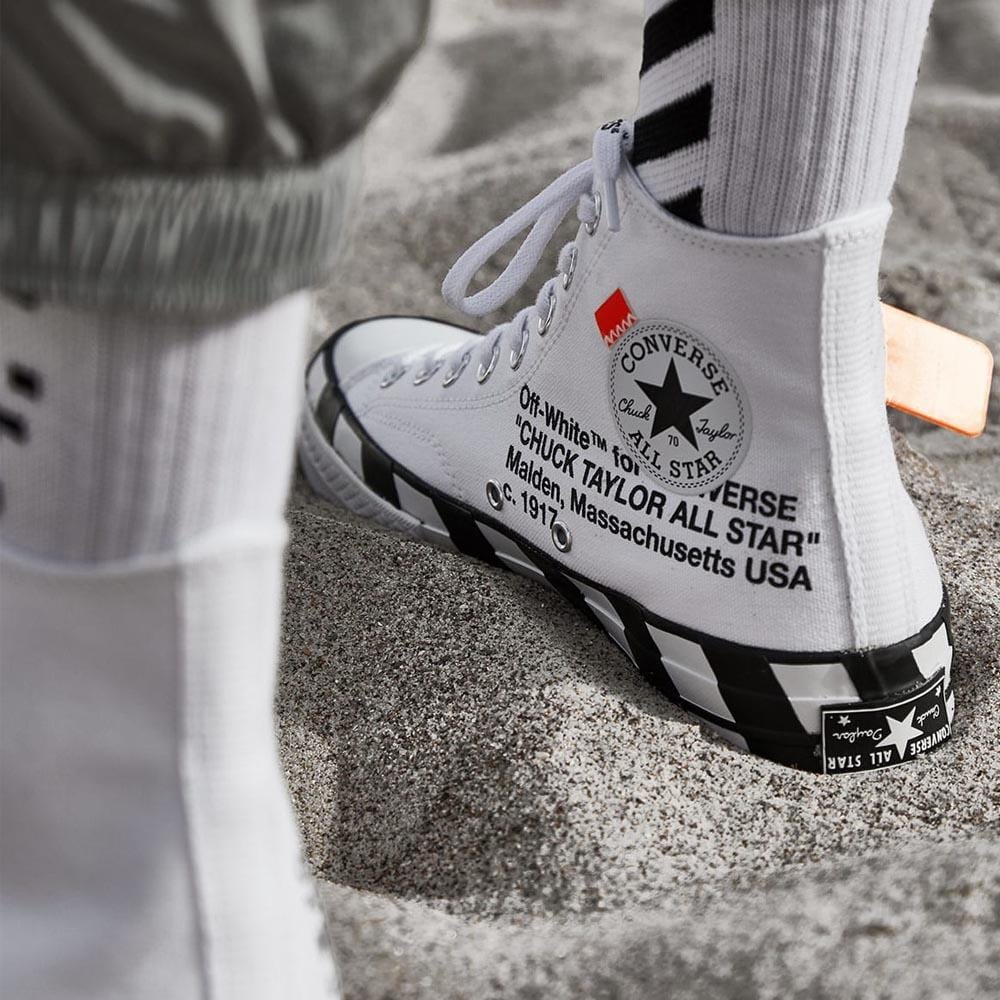 converse x off white stripe