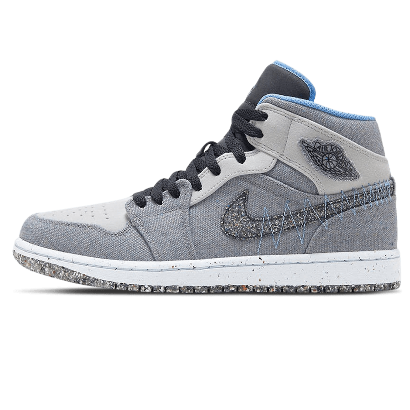 Air Jordan 1 Mid 'Crater Grey University Blue'