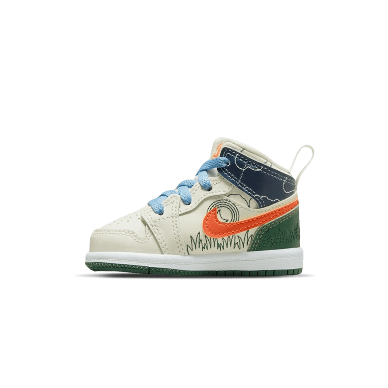 Air Jordan 1 Mid SE TD 'Stitch'