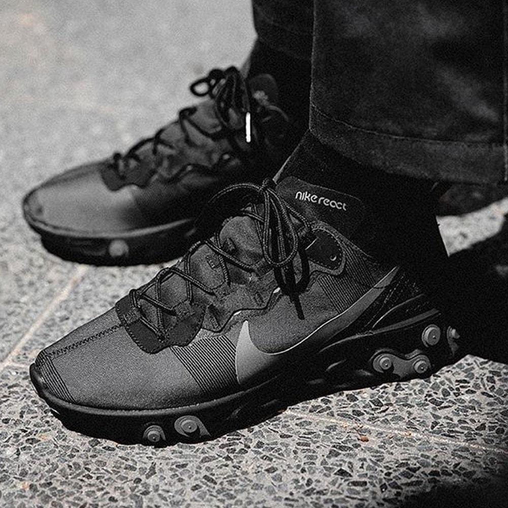 Nike React Element 55 Triple Black 