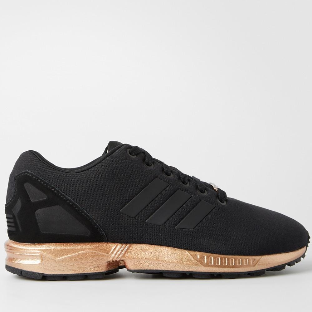 adidas zx flux black and gold womens