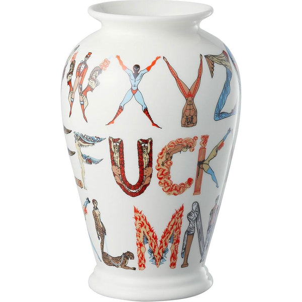 supreme alphabet vase white