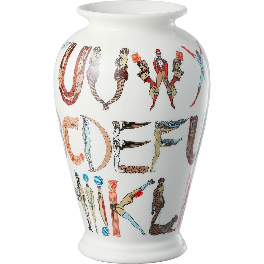 supreme alphabet vase white