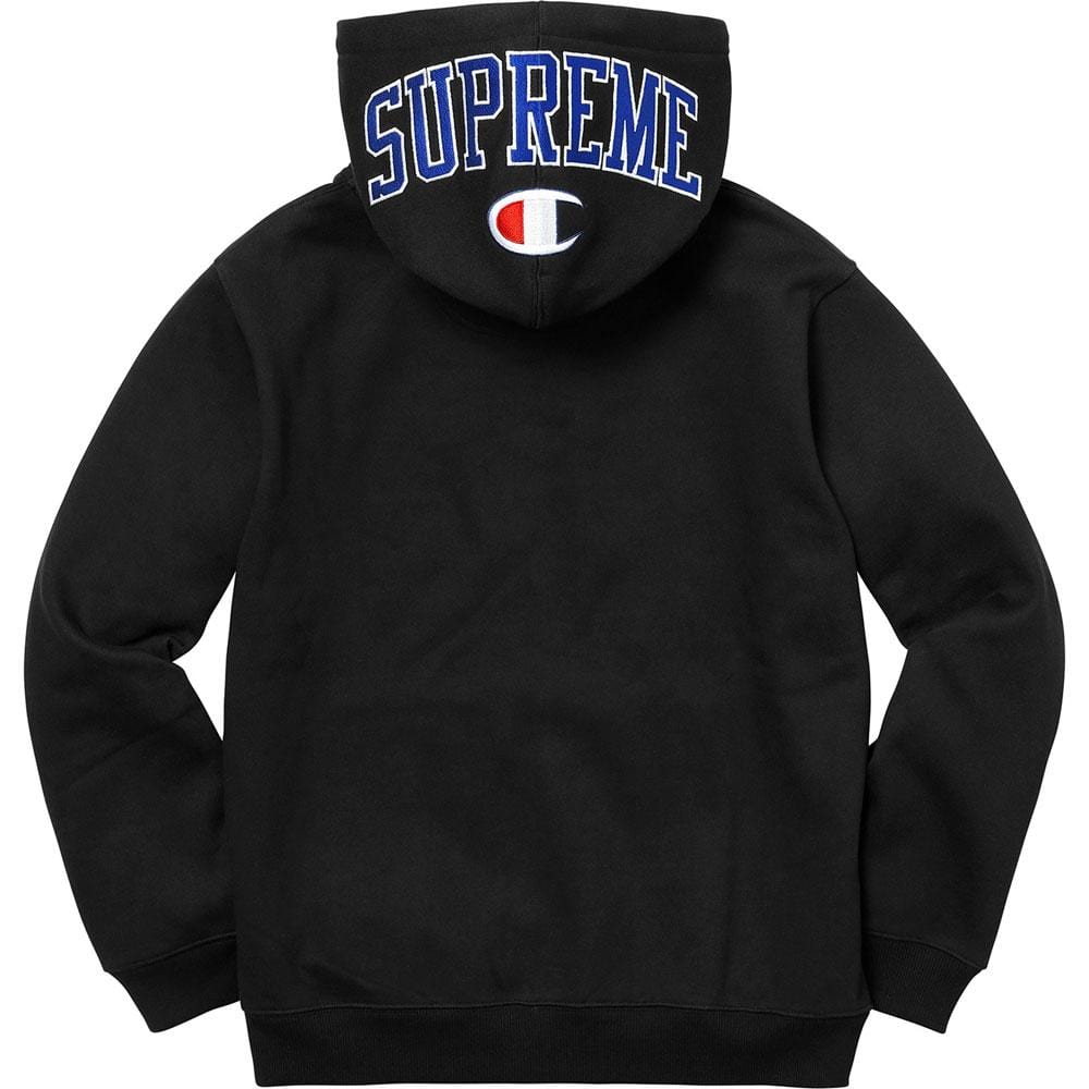 Supreme Champion Arc Logo Zip Up Sweat - Black – Kick Game