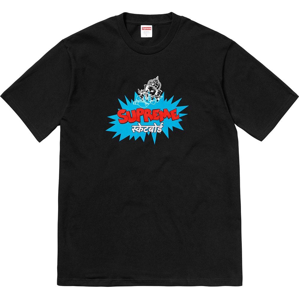 supreme ganesha tee black