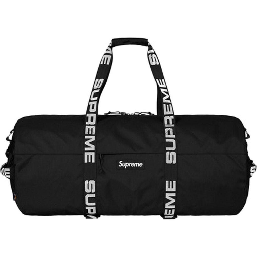 black supreme duffle