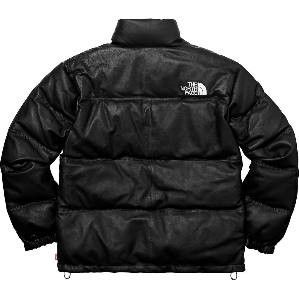 Supreme-The North Face Leather Nuptse Jacket - Black – Kick Game