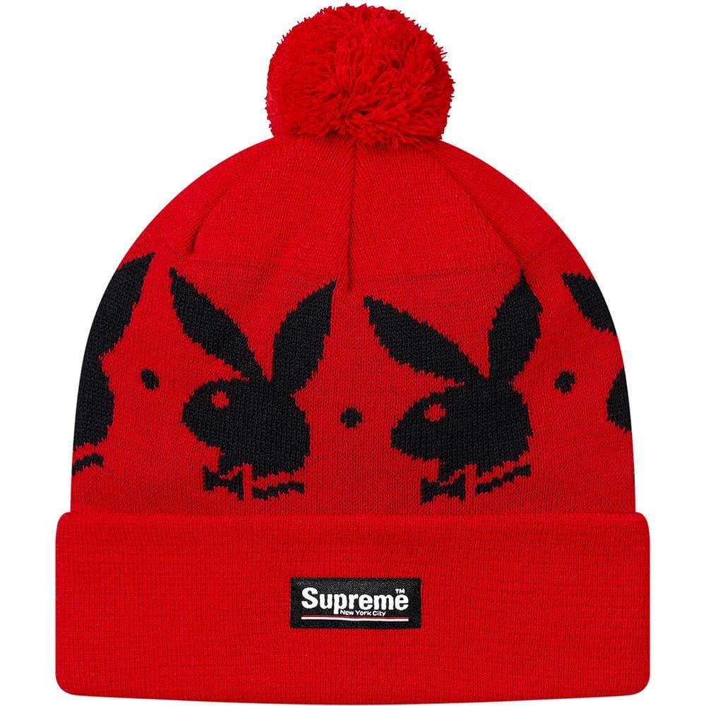 supreme playboy jacquard beanie